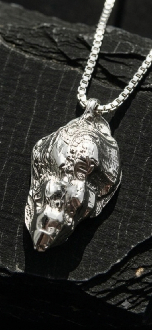 Whelk shell necklace